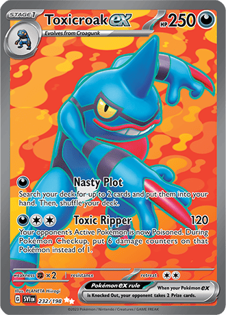 Toxicroak EX Ultra Rare - SVI 232 - Pokémon kaart (Scarlet & Violet)