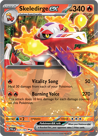 Skeledirge EX Double Rare - PAL 037 - Pokémon kaart (Scarlet & Violet - Paldea Evolved)