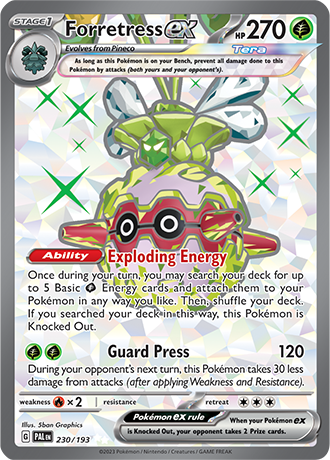 Forretress EX Ultra Rare - PAL 230 - Pokémon kaart (Scarlet & Violet - Paldea Evolved)