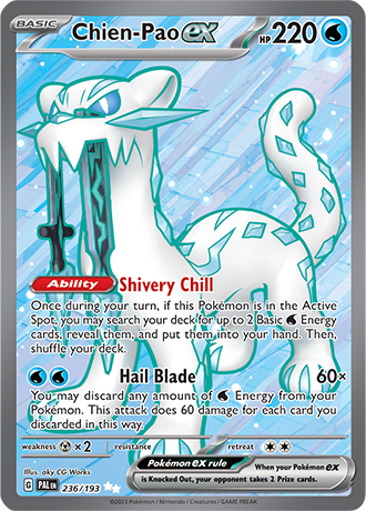 Chien-Pao EX Ultra Rare - PAL 236 - Pokémon kaart (Scarlet & Violet - Paldea Evolved)