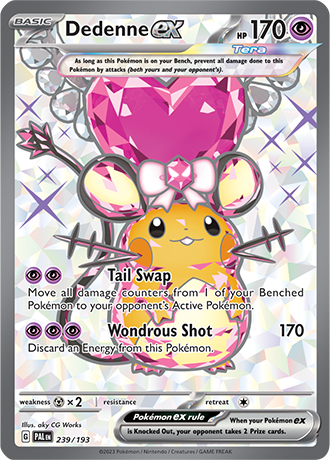 Dedenne EX Ultra Rare - PAL 239 - Pokémon kaart (Scarlet & Violet - Paldea Evolved)