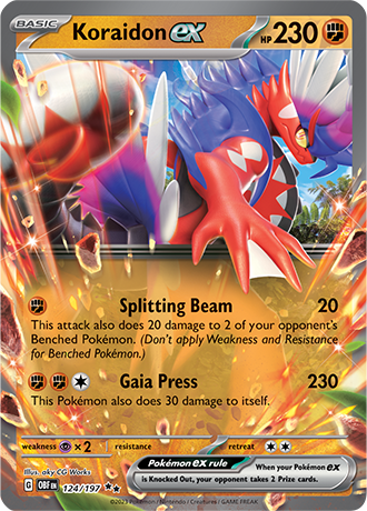 Koraidon EX Double Rare - OBF 124 - Pokémon kaart (Scarlet & Violet - Obsidian Flames)