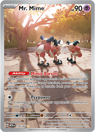 Mr. Mime Illustration Rare - MEW 179 - Pokémon kaart (Scarlet & Violet - 151)