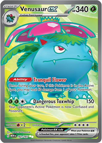 Venusaur EX Ultra Rare - MEW 182 - Pokémon kaart (Scarlet & Violet - 151)