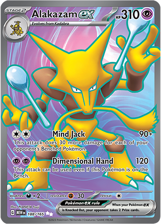 Alakazam EX Ultra Rare - MEW 188 - Pokémon kaart (Scarlet & Violet - 151)