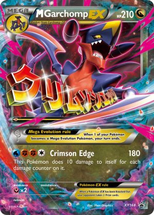 M Garchomp EX XY168 - Oversized Pokemon Kaart