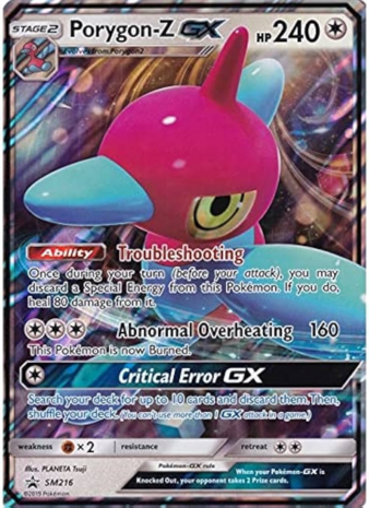 Porygon-Z GX SM216 - Oversized Pokemon Kaart