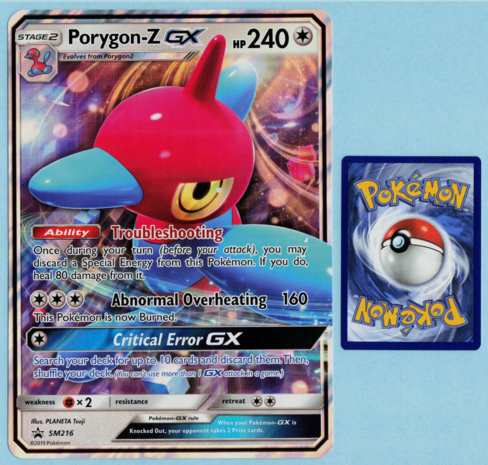 Porygon-Z GX SM216 - Oversized Pokemon Kaart