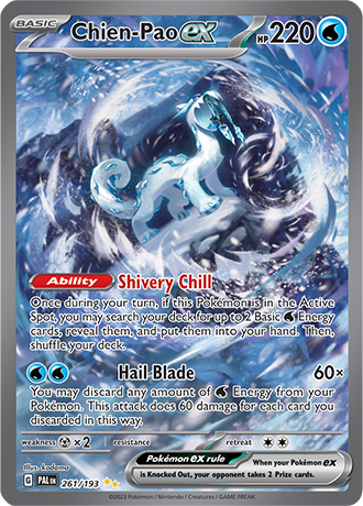 Chien-Pao EX Special Illustration Rare - PAL 261 - Pokémon kaart (Scarlet & Violet - Paldea Evolved)