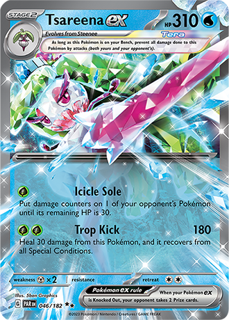 Tsareena EX Double Rare - PAR 046 - Pokémon kaart (Scarlet & Violet - Paradox Rift)