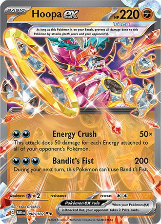 Hoopa EX Double Rare - PAR 098 - Pokémon kaart (Scarlet & Violet - Paradox Rift)