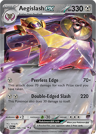 Aegislash EX Double Rare - PAR 135 - Pokémon kaart (Scarlet & Violet - Paradox Rift)