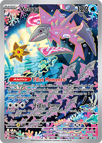 Veluza Illustration Rare - PAR 192 - Pokémon kaart (Scarlet & Violet - Paradox Rift)