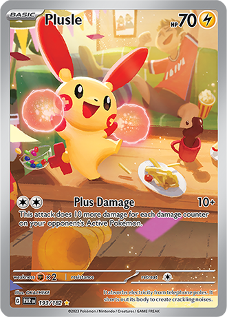 Plusle Illustration Rare - PAR 193 - Pokémon kaart (Scarlet & Violet - Paradox Rift)