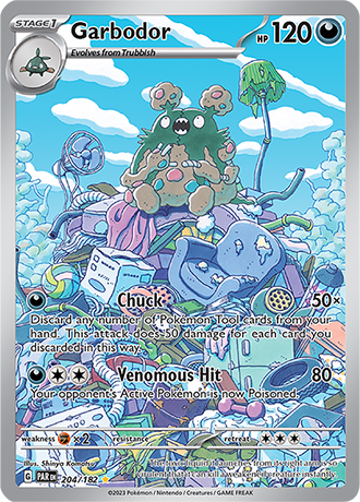 Garbodor Illustration Rare - PAR 204 - Pokémon kaart (Scarlet & Violet - Paradox Rift)