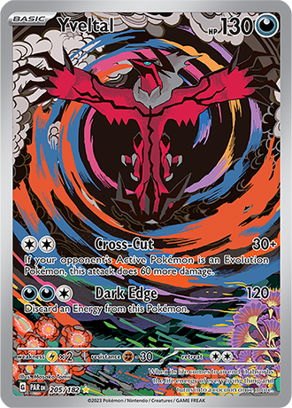 Yveltal Illustration Rare - PAR 205 - Pokémon kaart (Scarlet & Violet - Paradox Rift)