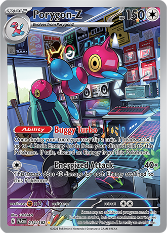 Porygon-Z Illustration Rare - PAR 214 - Pokémon kaart (Scarlet & Violet - Paradox Rift)