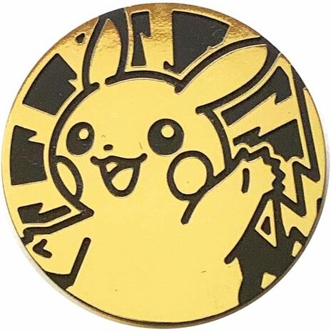 Pokemon Waving Pikachu Gold XL - Collectible Coin