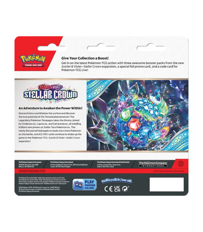 Pokemon Stellar Crown 3-Pack Blister Latias