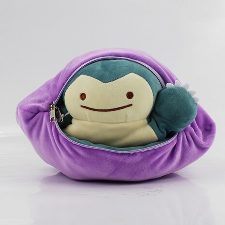 2-in-1 Snorlax en Ditto knuffel Soft 20 cm