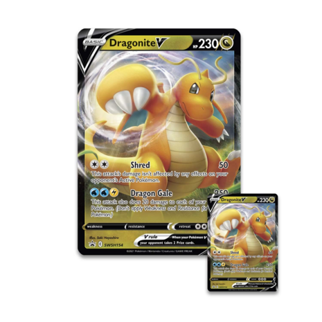 Dragonite V SWSH154 - Oversized Pokemon Kaart 