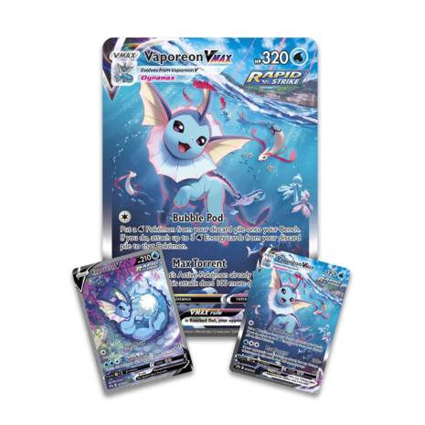 Vaporeon VMAX SWSH182 - Oversized Pokemon Kaart 