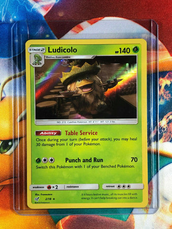 Ludicolo - 2/18 - Holo Rare - Detective Pikachu Series