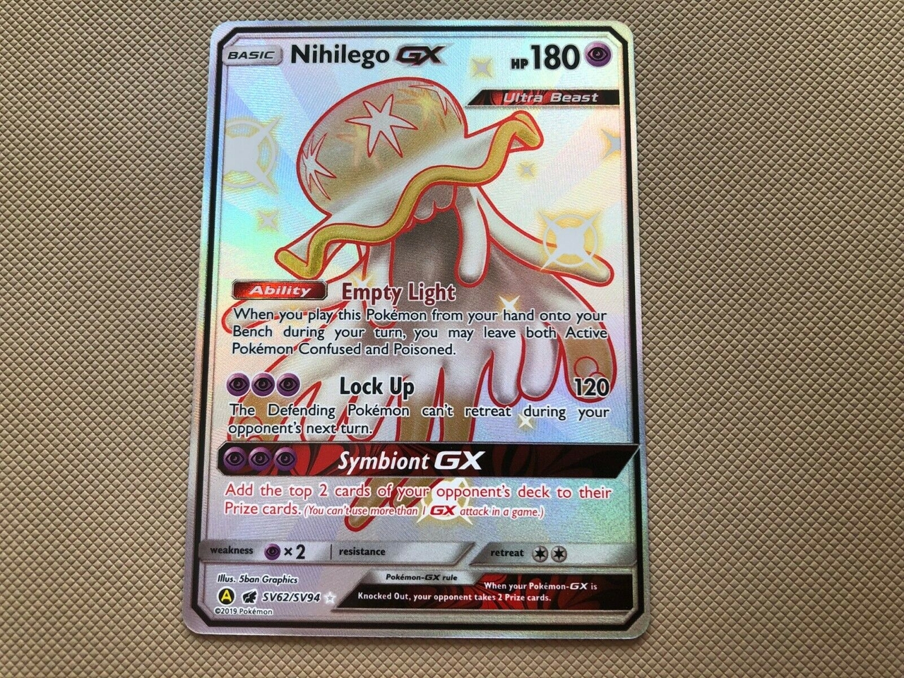 SV62/SV94 Nihilego GX, Rare Ultra Card