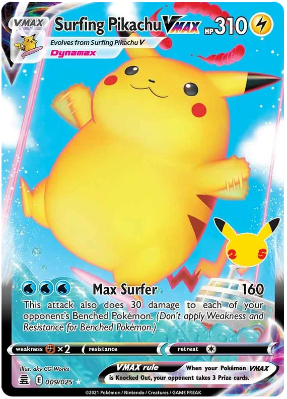 Integratie theorie Diagnostiseren Surfing Pikachu VMAX - 9/25 // Pokémon kaart (Celebrations) -  DePokemonShop.nl