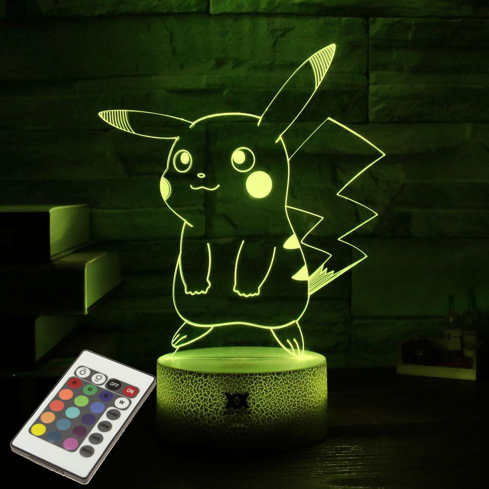 Pokemon Sfeer Lamp in Pikachu, Mewtwo of Charizard uitvoering (LED)