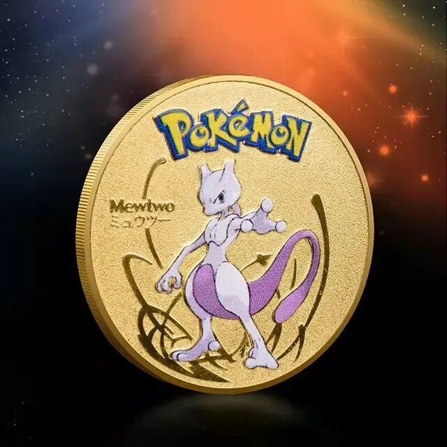 Pokemon - Collectible Gold Coin (6 verschillende Pokemon)