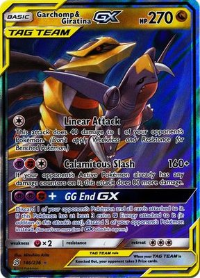 Garchomp & Giratina GX (TAG TEAM) - 146/236 // Pokemon Kaart (Unified Minds)