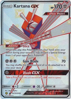 Kartana SHINY GX Full Art - SV73/SV94 // Pokemon Kaart (Hidden Fates)