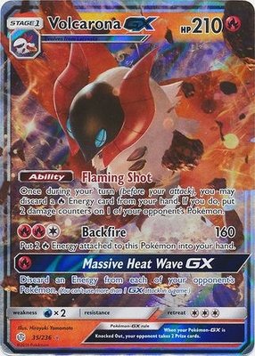 Volcarona GX - 35/236 // Pokémon kaart (Cosmic Eclipse)