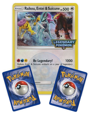 [500 HP] Legendary (Raikou, Entei & Suicune) // Oversized Pokémon kaart