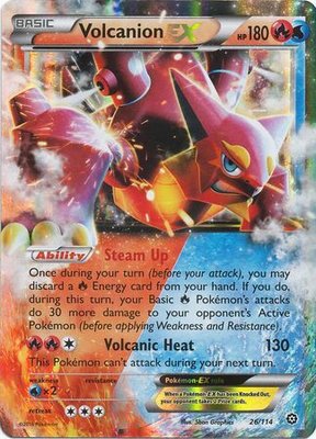 Volcanion EX - XY173 // Pokémon kaart (Steam Siege)