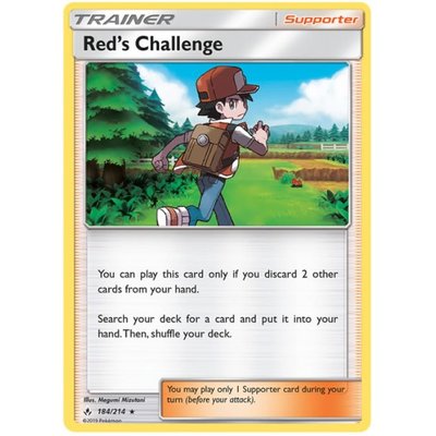 Red's Challenge Holo Rare - 184/214 // Pokemon Kaarten (Unbroken Bonds)