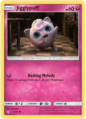 Jigglypuff - 14/18 - Holo - Detective Pikachu Series