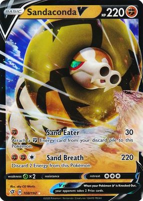 > Sandaconda V - 108/192  // Pokémon kaart (Rebel Clash)