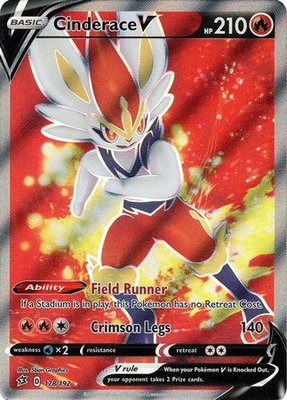 > Cinderace V Full Art - 178/192 // Pokémon kaart (Rebel Clash)