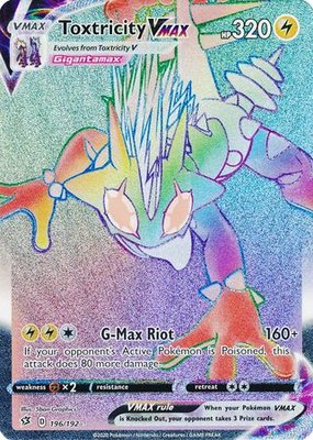 >> Toxtricity VMAX - 195/192 [Hyper Rare] // Pokémon kaart (Rebel Clash)