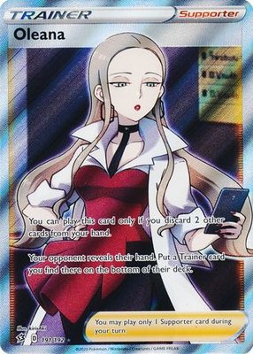 Oleana Trainer Full Art - 191/192 // Pokémon kaart (Rebel Clash)