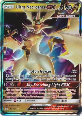 Ultra Necrozma GX [ultra beast] - 95/131 // Ultra Zeldzame Pokémon kaart (Forbidden Light)
