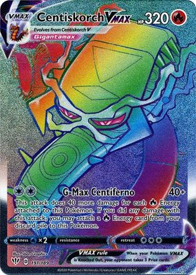 >> Centiskorch VMAX Hyper Rare (Rainbow) // Pokémon kaart