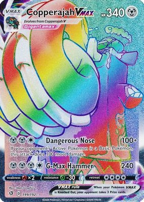 >> Copperajah VMAX - 199/192 [Hyper Rare]  // Pokémon kaart (Rebel Clash)