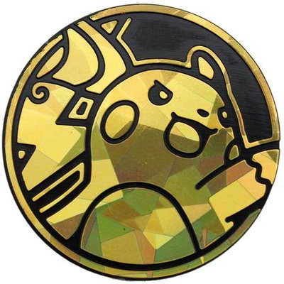 Pokemon Raichu Collectible Coin (Gold Pixel Holofoil)