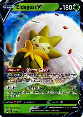> Eldegoss  V - 005/073 // Pokémon kaart (Champion's Path)