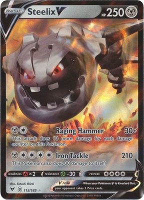 > Steelix  V - 115/185 // Pokémon kaart (Vivid Voltage)