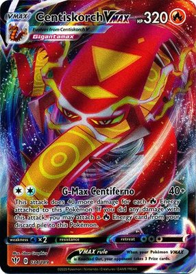 >> Centiskorch VMAX Full Art - 034/189 // Pokémon kaart (Darkness Ablaze)