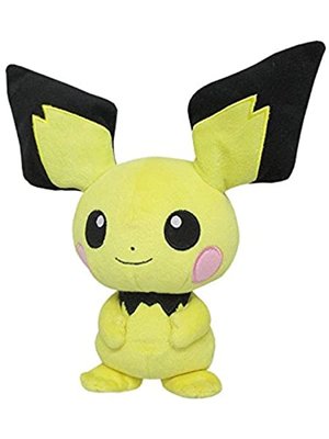 Pichu - Pokémon Knuffel met zuignap 22CM (ophangbaar)